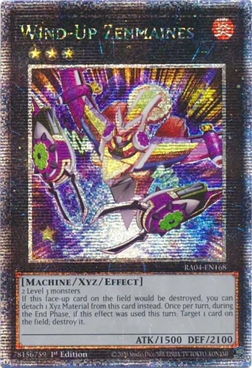Wind-Up Zenmaines [RA04-EN168] Quarter Century Secret Rare | Galactic Gamez