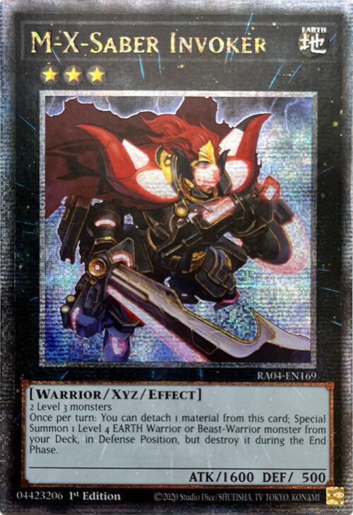 M-X-Saber Invoker [RA04-EN169] Quarter Century Secret Rare | Galactic Gamez