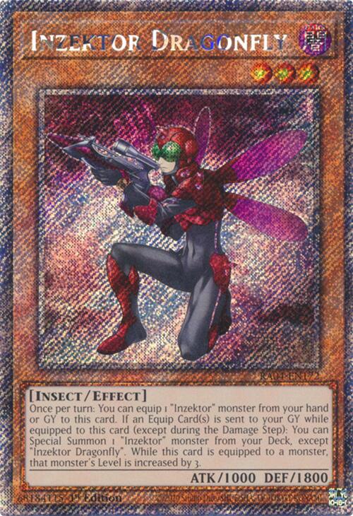 Inzektor Dragonfly [RA04-EN172] Platinum Secret Rare | Galactic Gamez