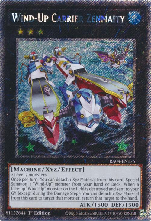 Wind-Up Carrier Zenmaity [RA04-EN175] Platinum Secret Rare | Galactic Gamez