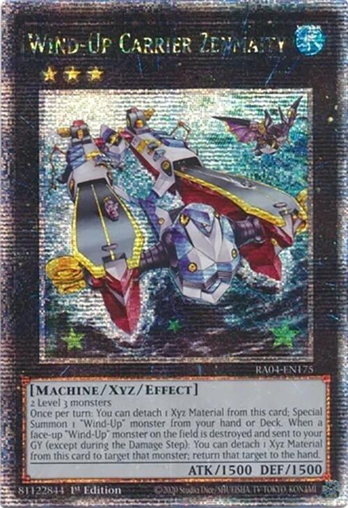 Wind-Up Carrier Zenmaity [RA04-EN175] Quarter Century Secret Rare | Galactic Gamez