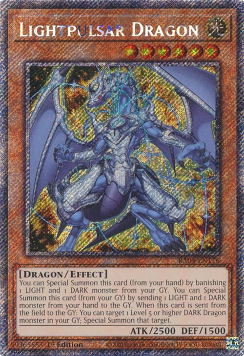 Lightpulsar Dragon [RA04-EN176] Platinum Secret Rare | Galactic Gamez