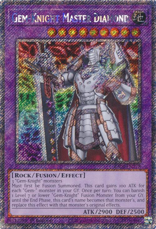 Gem-Knight Master Diamond [RA04-EN178] Platinum Secret Rare | Galactic Gamez