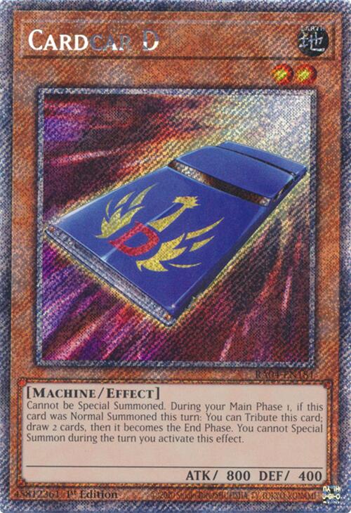 Cardcar D [RA04-EN181] Platinum Secret Rare | Galactic Gamez