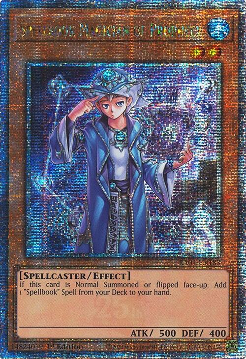 Spellbook Magician of Prophecy [RA04-EN183] Quarter Century Secret Rare | Galactic Gamez