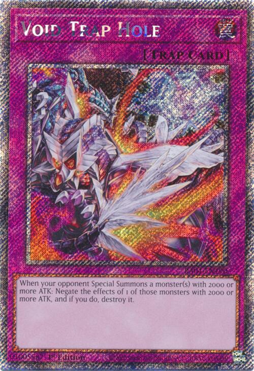 Void Trap Hole [RA04-EN190] Platinum Secret Rare | Galactic Gamez