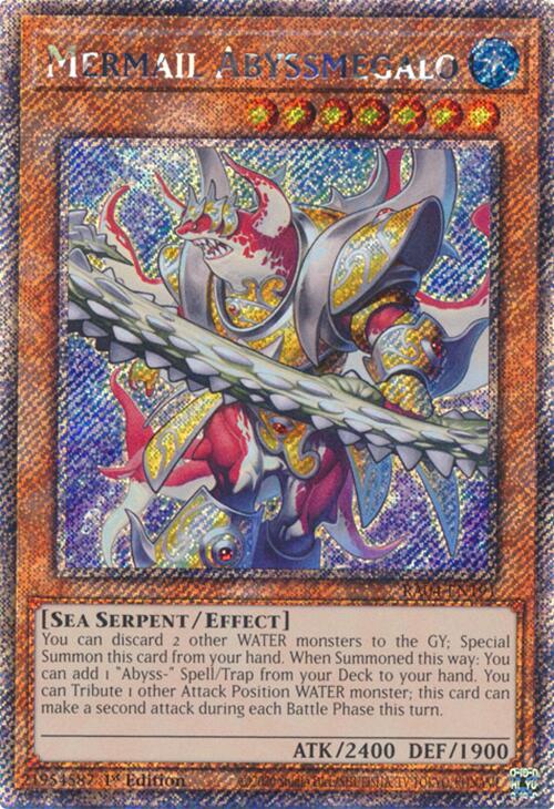 Mermail Abyssmegalo [RA04-EN191] Platinum Secret Rare | Galactic Gamez