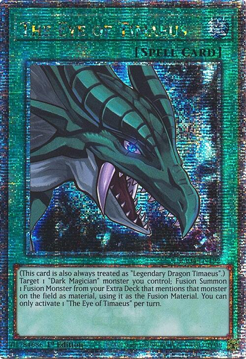 The Eye of Timaeus [RA04-EN192] Quarter Century Secret Rare | Galactic Gamez
