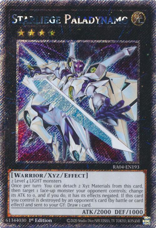 Starliege Paladynamo [RA04-EN193] Platinum Secret Rare | Galactic Gamez