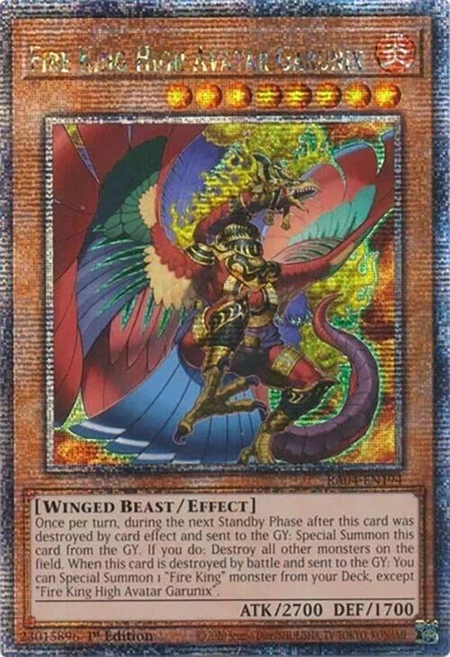 Fire King High Avatar Garunix [RA04-EN194] Quarter Century Secret Rare | Galactic Gamez