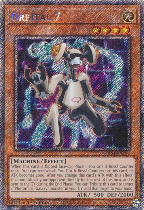 Orbital 7 [RA04-EN197] Platinum Secret Rare | Galactic Gamez