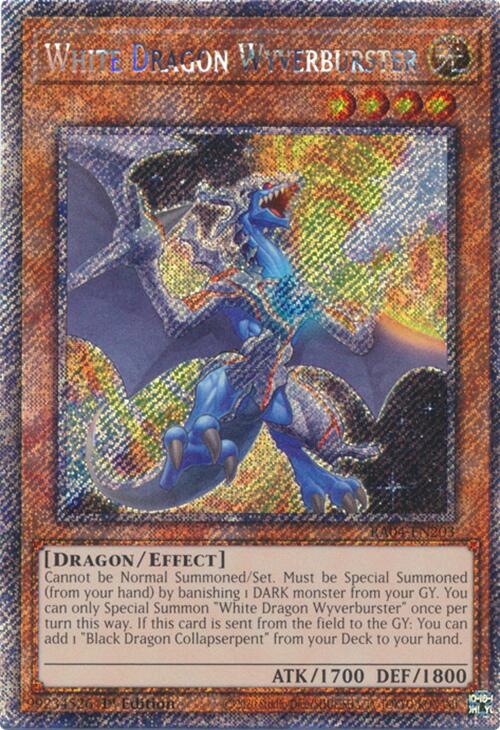 White Dragon Wyverburster [RA04-EN203] Platinum Secret Rare | Galactic Gamez