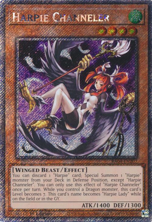 Harpie Channeler [RA04-EN207] Platinum Secret Rare | Galactic Gamez