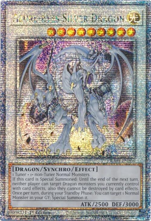 Azure-Eyes Silver Dragon [RA04-EN208] Quarter Century Secret Rare | Galactic Gamez
