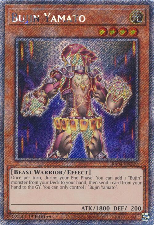 Bujin Yamato [RA04-EN209] Platinum Secret Rare | Galactic Gamez