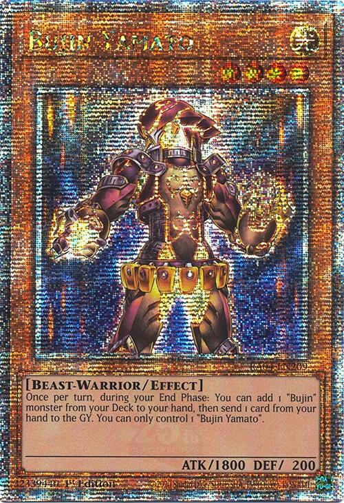 Bujin Yamato [RA04-EN209] Quarter Century Secret Rare | Galactic Gamez