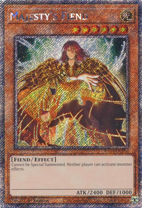Majesty's Fiend [RA04-EN216] Platinum Secret Rare | Galactic Gamez