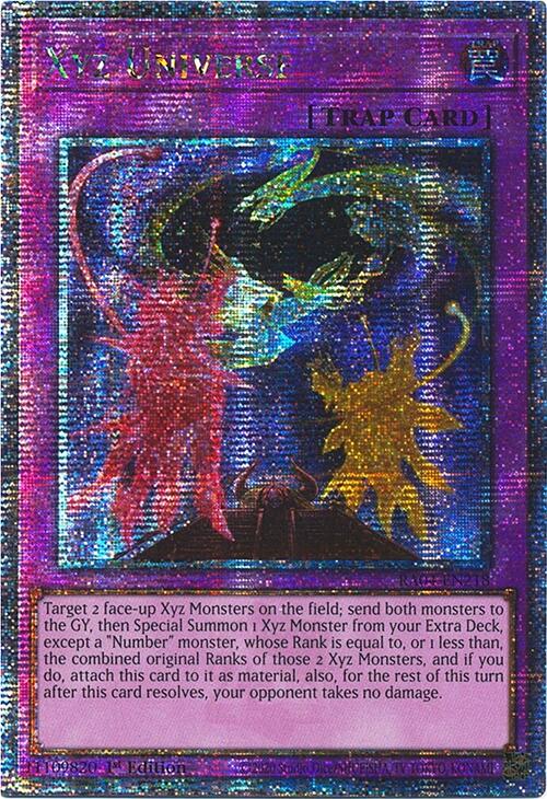 Xyz Universe [RA04-EN218] Quarter Century Secret Rare | Galactic Gamez