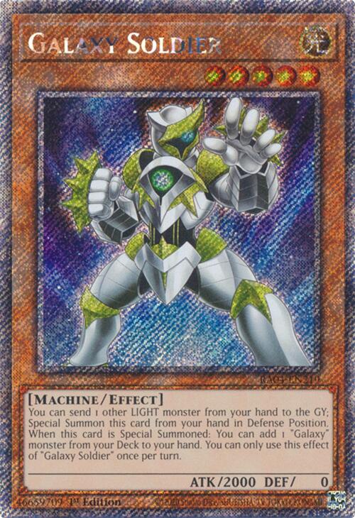 Galaxy Soldier [RA04-EN219] Platinum Secret Rare | Galactic Gamez