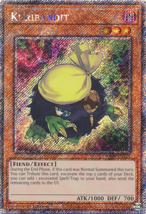 Kuribandit [RA04-EN221] Platinum Secret Rare | Galactic Gamez