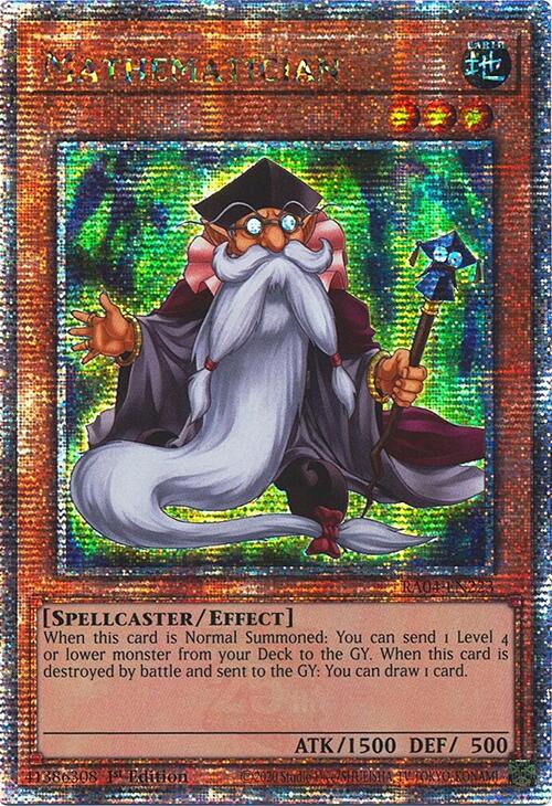 Mathematician [RA04-EN223] Quarter Century Secret Rare | Galactic Gamez