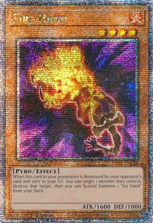 Fire Hand [RA04-EN224] Quarter Century Secret Rare | Galactic Gamez