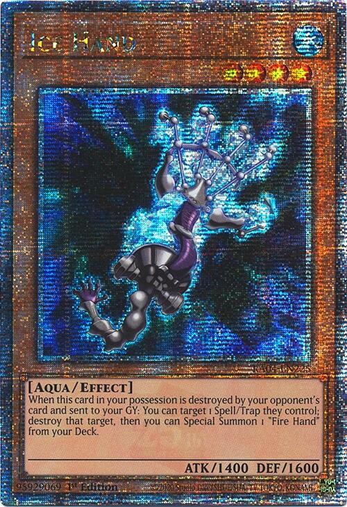 Ice Hand [RA04-EN225] Quarter Century Secret Rare | Galactic Gamez