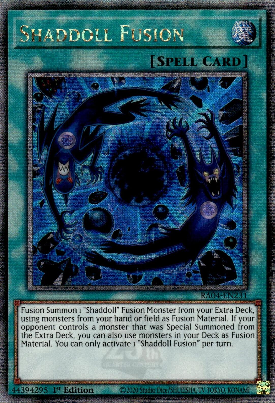 Shaddoll Fusion [RA04-EN231] Quarter Century Secret Rare | Galactic Gamez
