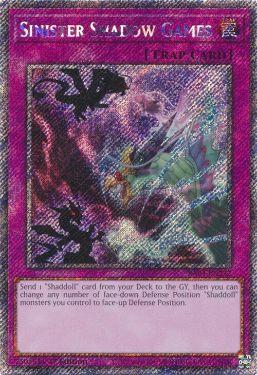 Sinister Shadow Games [RA04-EN232] Platinum Secret Rare | Galactic Gamez