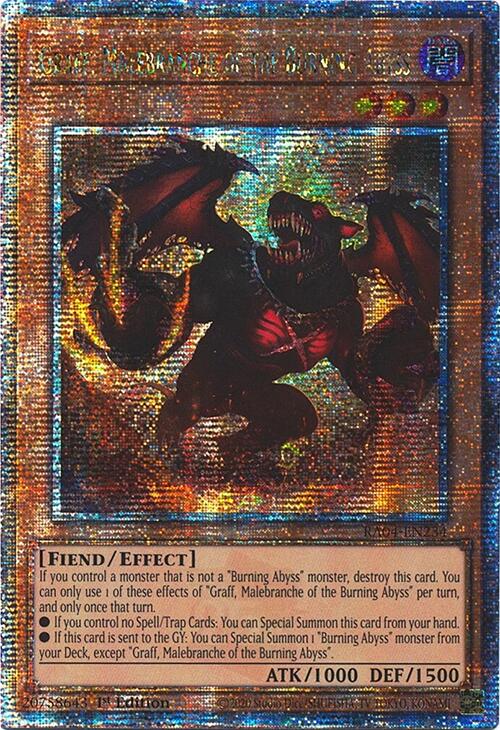 Graff, Malebranche of the Burning Abyss [RA04-EN234] Quarter Century Secret Rare | Galactic Gamez