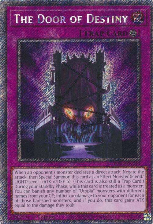 The Door of Destiny [RA04-EN240] Platinum Secret Rare | Galactic Gamez