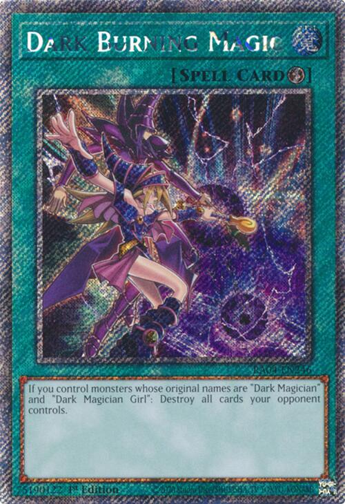 Dark Burning Magic [RA04-EN246] Platinum Secret Rare | Galactic Gamez