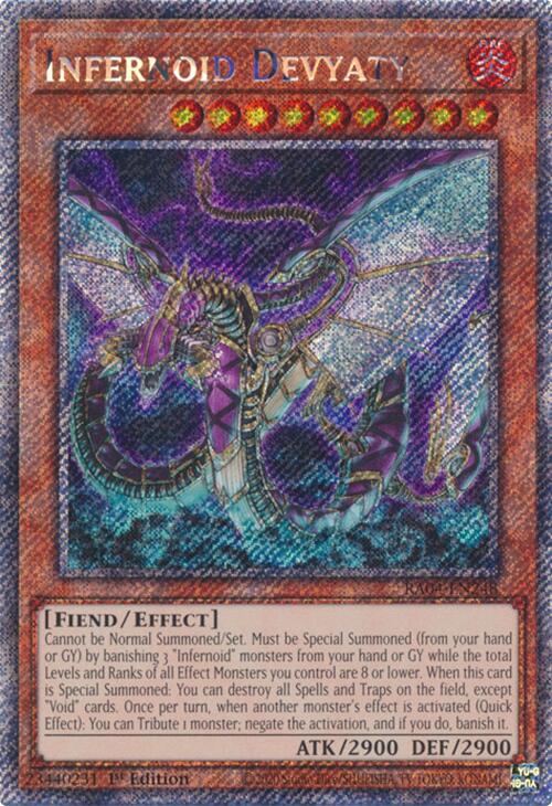 Infernoid Devyaty [RA04-EN248] Platinum Secret Rare | Galactic Gamez