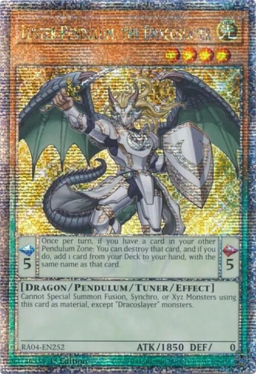 Luster Pendulum, the Dracoslayer [RA04-EN252] Quarter Century Secret Rare | Galactic Gamez
