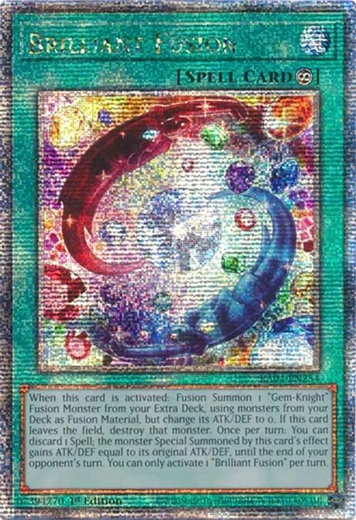 Brilliant Fusion [RA04-EN254] Quarter Century Secret Rare | Galactic Gamez