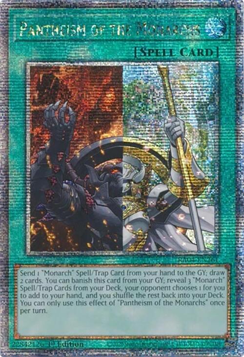 Pantheism of the Monarchs [RA04-EN261] Quarter Century Secret Rare | Galactic Gamez
