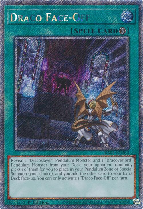Draco Face-Off [RA04-EN262] Platinum Secret Rare | Galactic Gamez