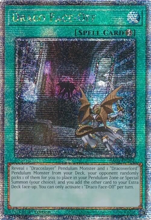 Draco Face-Off [RA04-EN262] Quarter Century Secret Rare | Galactic Gamez