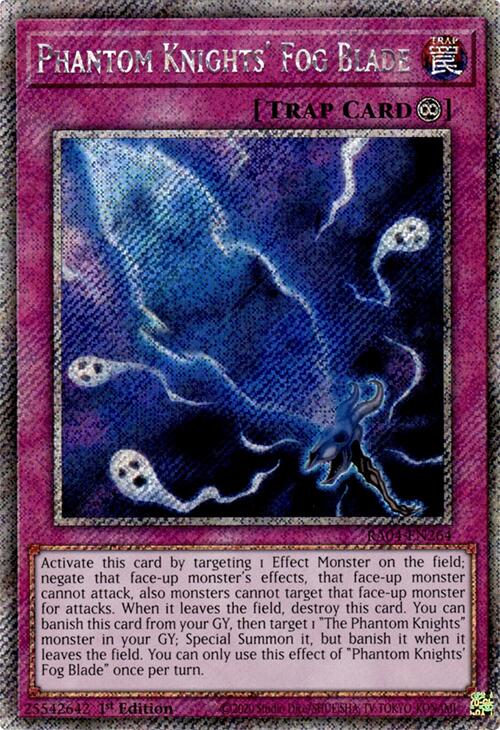 Phantom Knights' Fog Blade [RA04-EN264] Platinum Secret Rare | Galactic Gamez