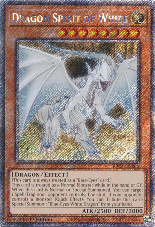 Dragon Spirit of White [RA04-EN265] Platinum Secret Rare | Galactic Gamez