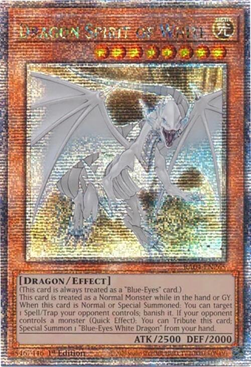 Dragon Spirit of White [RA04-EN265] Quarter Century Secret Rare | Galactic Gamez