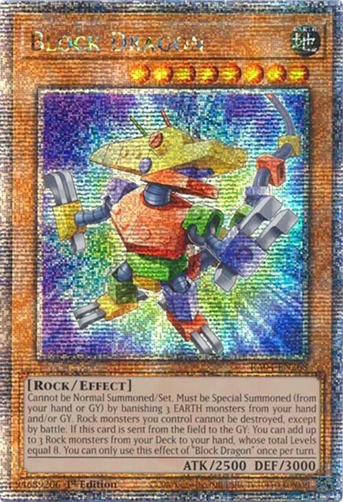 Block Dragon [RA04-EN268] Quarter Century Secret Rare | Galactic Gamez