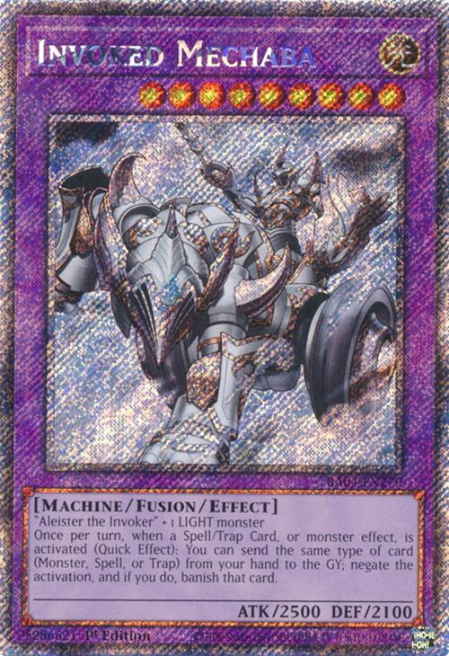 Invoked Mechaba [RA04-EN279] Platinum Secret Rare | Galactic Gamez