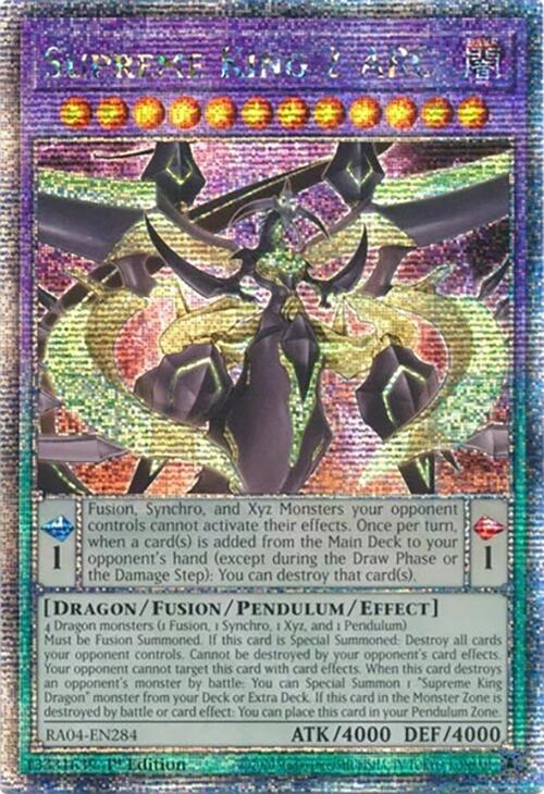Supreme King Z-ARC [RA04-EN284] Quarter Century Secret Rare | Galactic Gamez