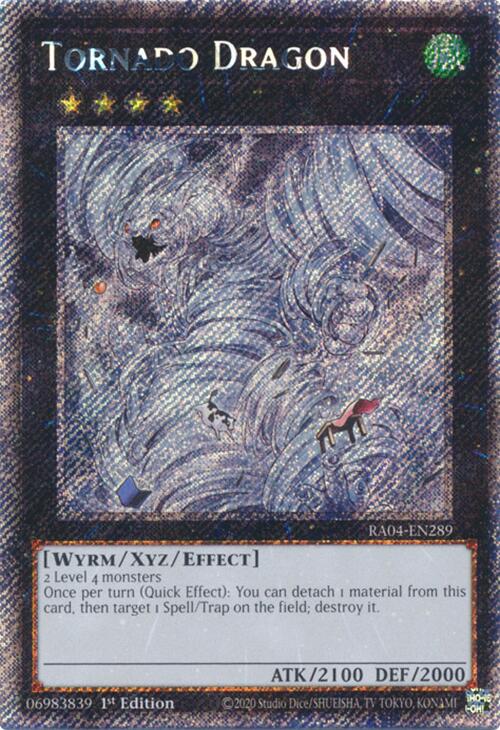 Tornado Dragon [RA04-EN289] Platinum Secret Rare | Galactic Gamez