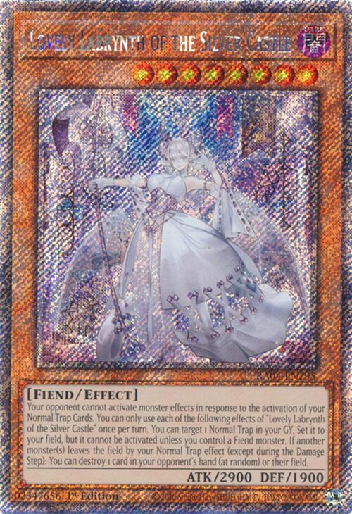 Lovely Labrynth of the Silver Castle [RA04-EN295] Platinum Secret Rare | Galactic Gamez