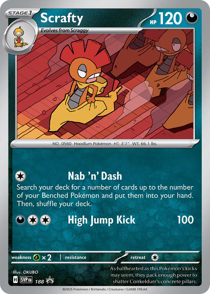 Scrafty (188) [Scarlet & Violet: Black Star Promos] | Galactic Gamez