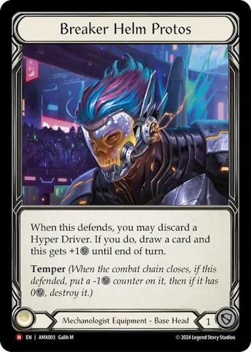 Breaker Helm Protos [AMX003] (Armory Deck: Maxx Nitro)  Rainbow Foil | Galactic Gamez