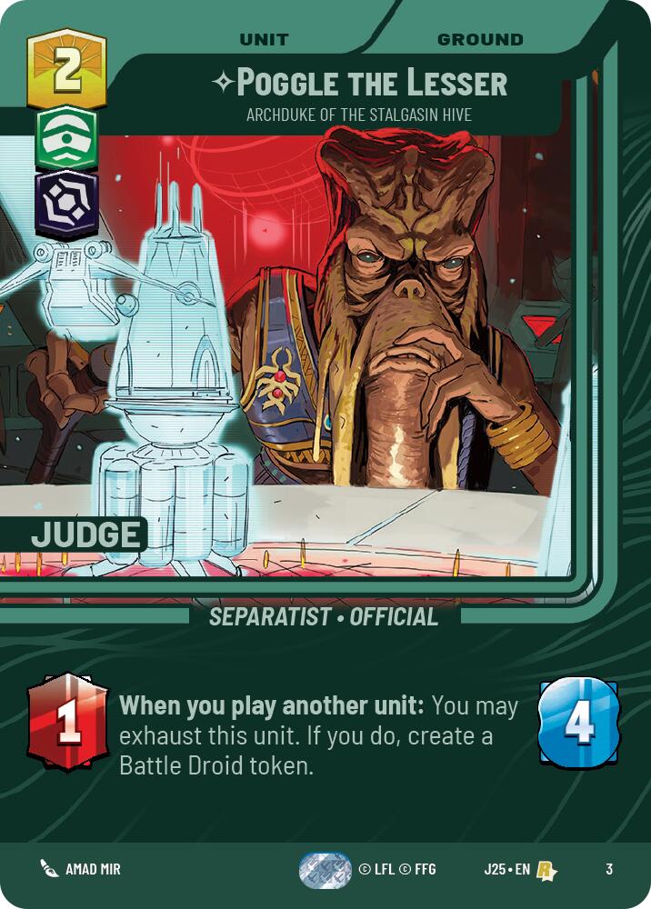 Poggle the Lesser - Archduke of the Stalgasin Hive (3) (3) [Judge Promos] | Galactic Gamez