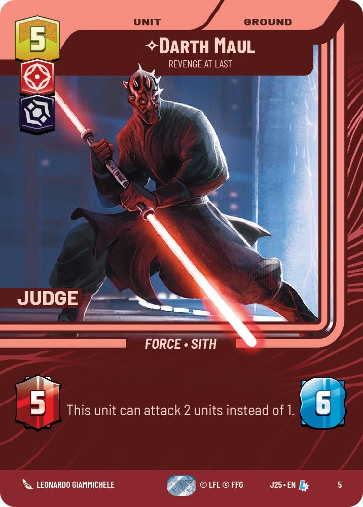 Darth Maul - Revenge at Last (5) (5) [Judge Promos] | Galactic Gamez